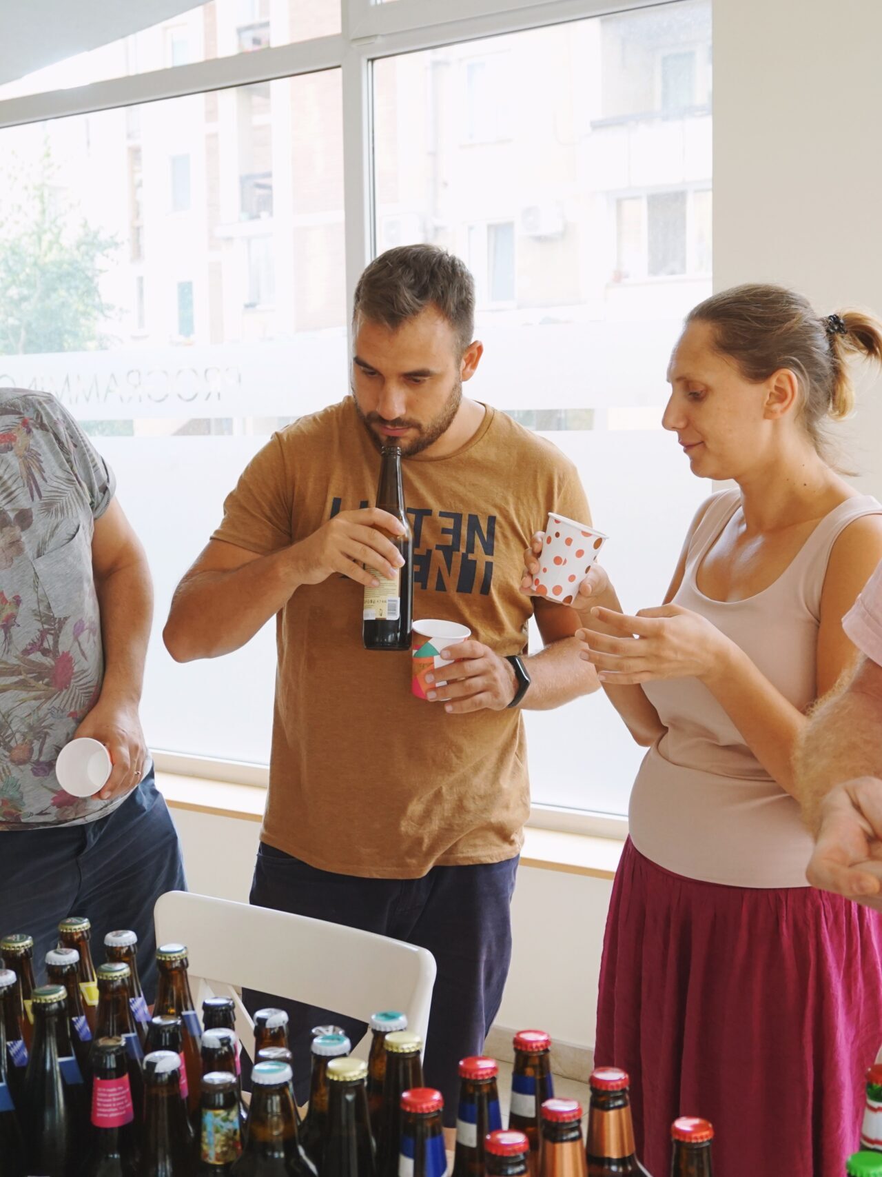 beer tasting @PPR programming pool team tasting beers