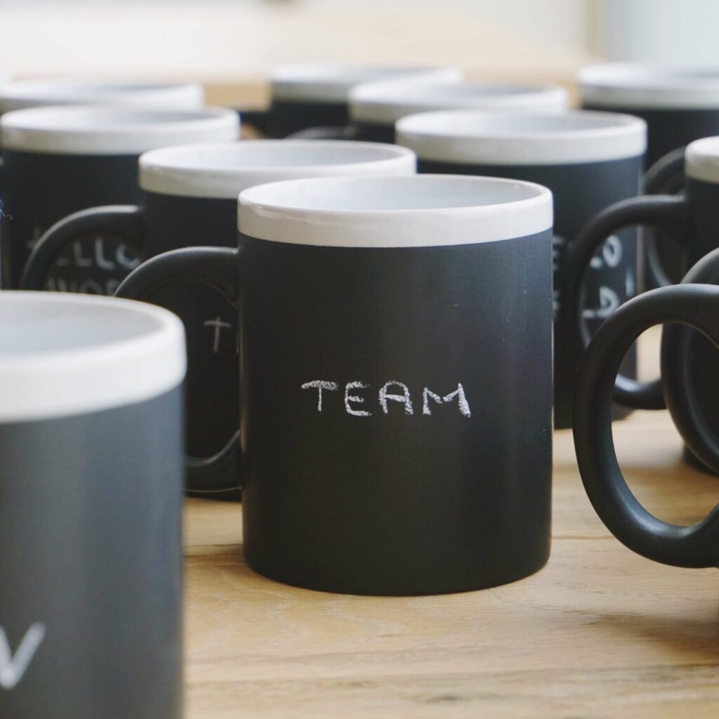 one cool dark mug that you can write on with chalk